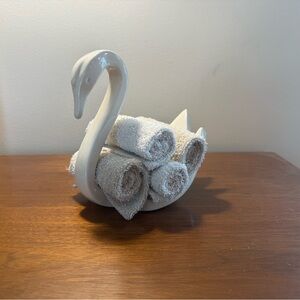 1970s Art Deco Ceramic Swan